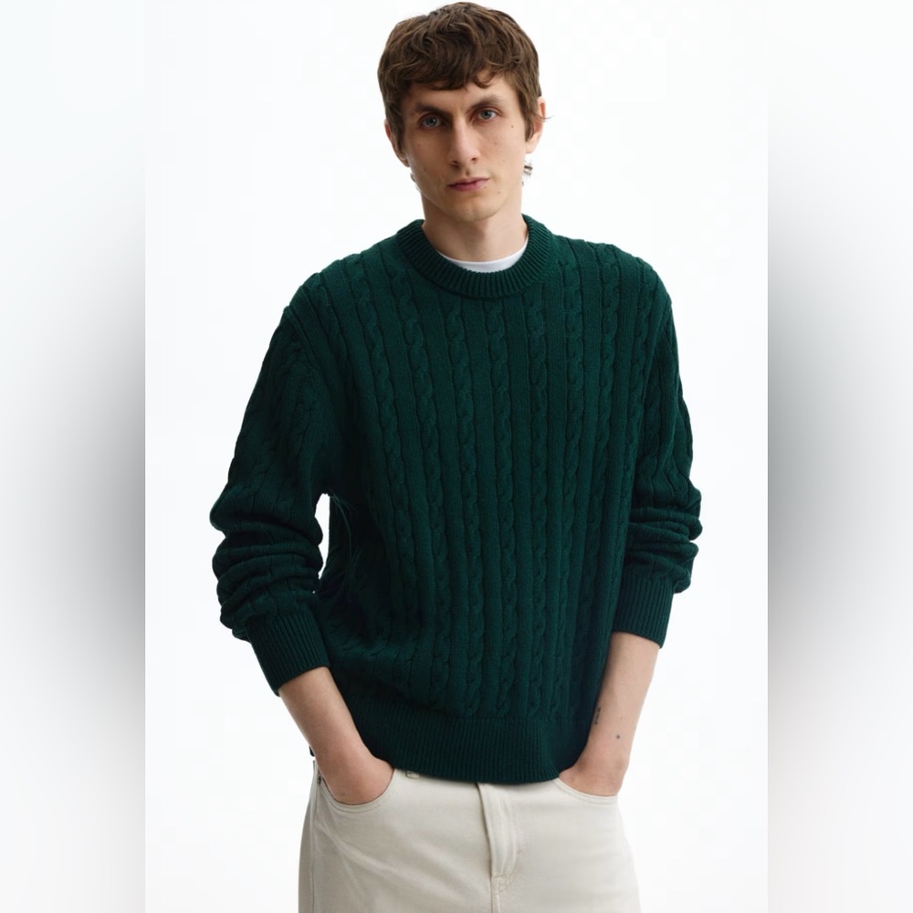 H&M Regular-Fit Cable Knit Sweater